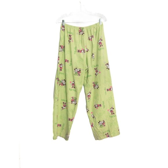 Disney Size M(8/10) "Sugar Mama" Minnie Mouse Pajama Pants Size L Green - Picture 5 of 8
